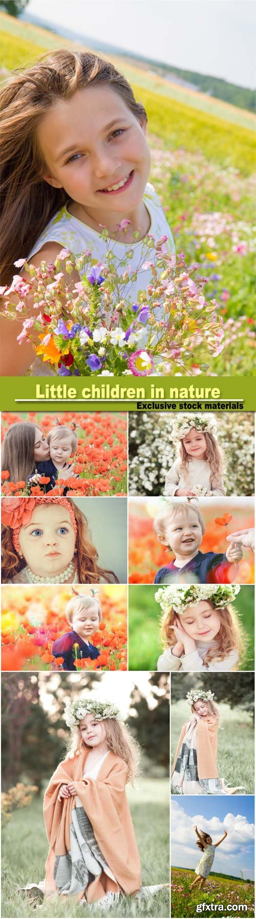 Little Children in Nature, Family 10xJPG