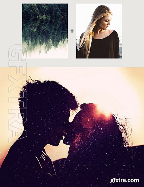 GraphicRiver - Double Exposure Photoshop Action 16124756