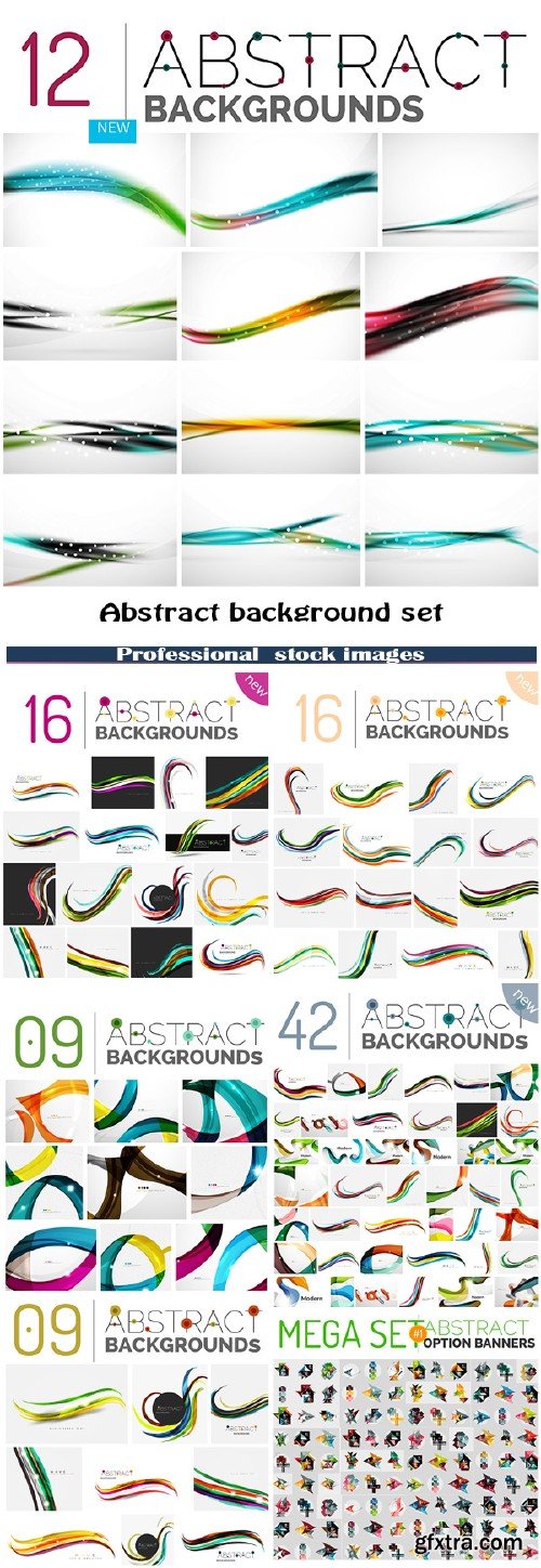 Abstract background set