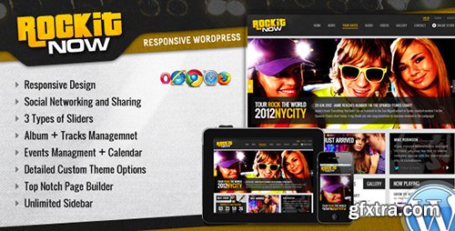 ThemeForest - Rockit Now v2.2 - Music Band Wordpress Theme - 3278167