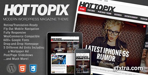 ThemeForest - Hot Topix v3.0.3 - Modern Wordpress Magazine Theme - 4641602