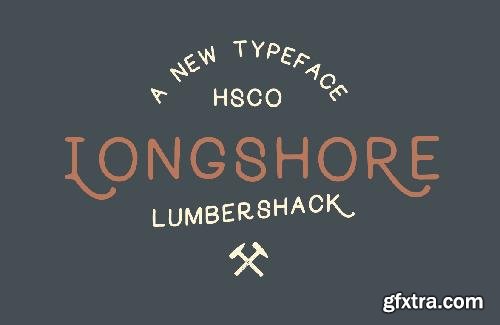 CreativeMarket Longshore - Hand Drawn Font 154051