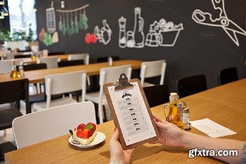 CreativeMarket Restaurant menu 6 mockups 322542