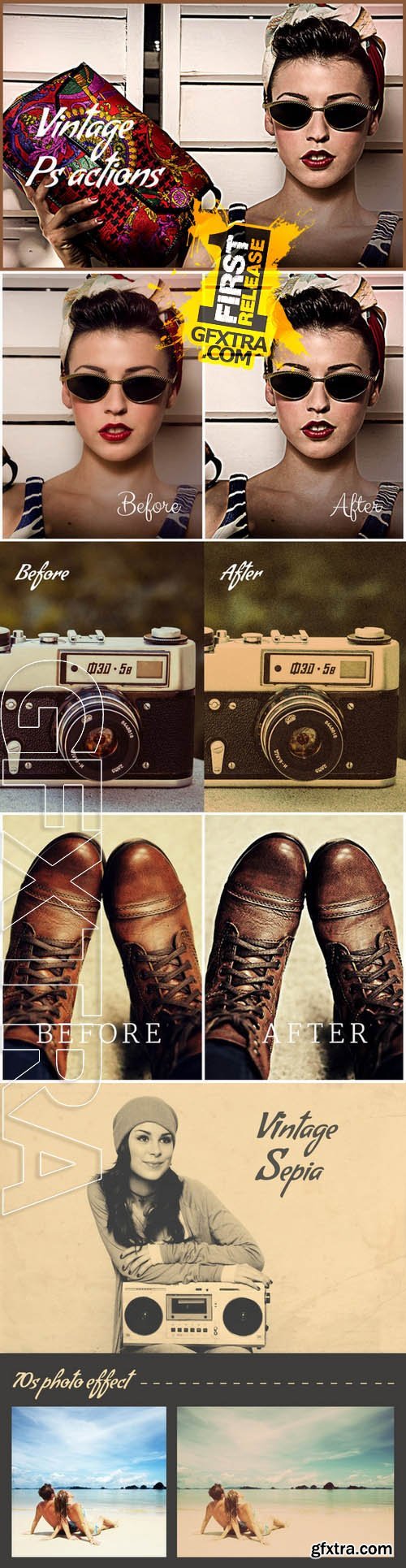 CreativeMarket 70s Vintage photo effect 129901