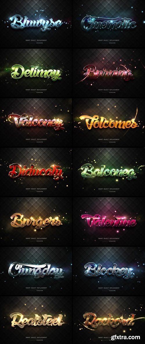 GraphicRiver Modern 3D Text Effects Bundle 10782412