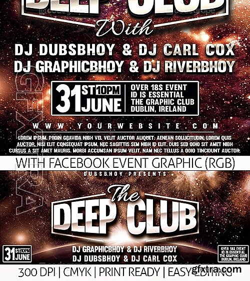 Deep House Flyer 5570