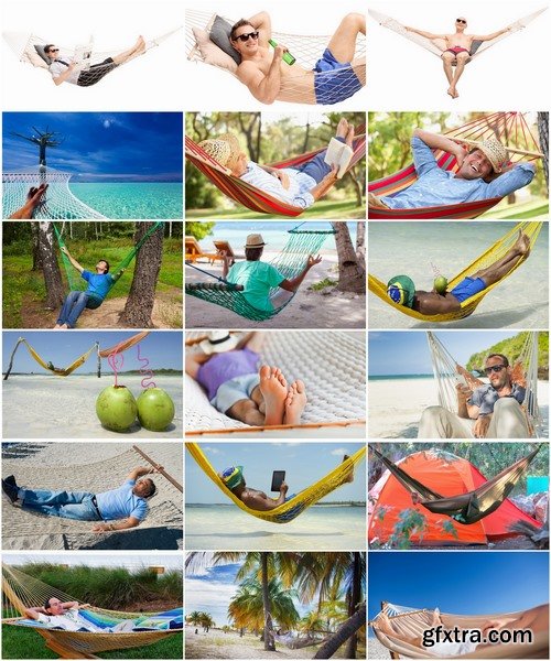 Collection of people man guy boy in a hammock on vacation IT technology 25 HQ Jpeg