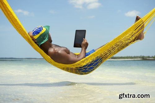 Collection of people man guy boy in a hammock on vacation IT technology 25 HQ Jpeg