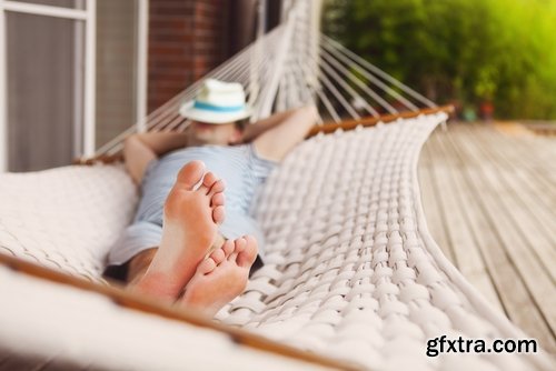 Collection of people man guy boy in a hammock on vacation IT technology 25 HQ Jpeg