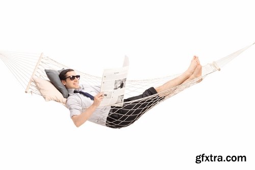 Collection of people man guy boy in a hammock on vacation IT technology 25 HQ Jpeg