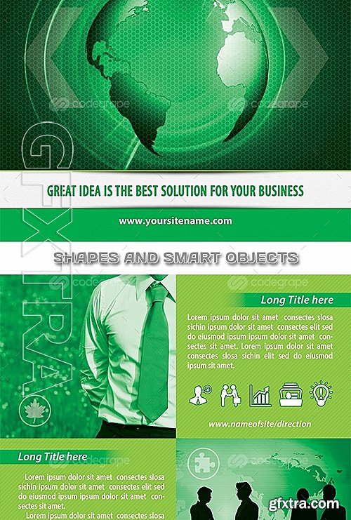 Green Business Idea Flyer Template 6660