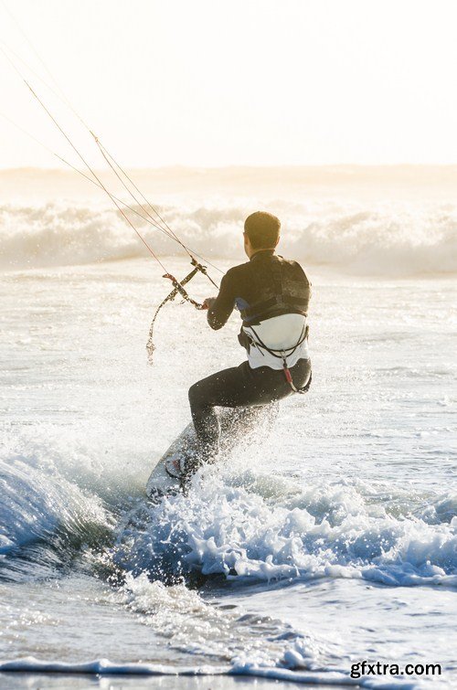 kite surfing sunset 10X JPEG