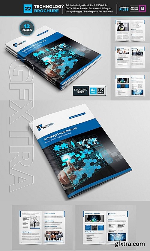 CM - Technology Brochure Template 22 681136