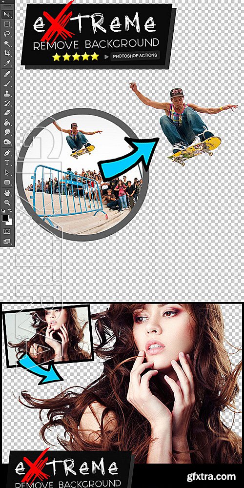 GraphicRiver - Extreme Remove Background Photoshop Actions 16160920