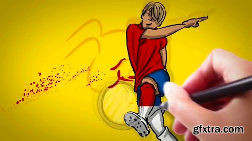 Videohive Soccer Whiteboard Opener 7901671