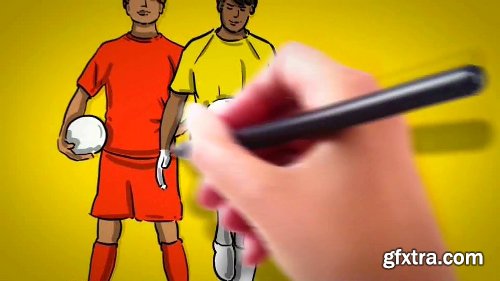 Videohive Soccer Whiteboard Opener 7901671