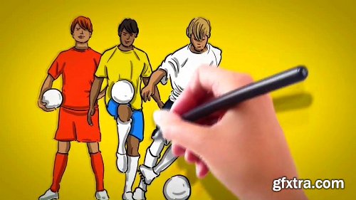 Videohive Soccer Whiteboard Opener 7901671