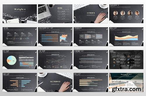 CreativeMarket Workplace PowerPoint Template 686219