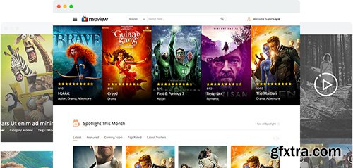 JoomShaper - Moview v1.3 - Movie Database & Review Joomla 3.x Template