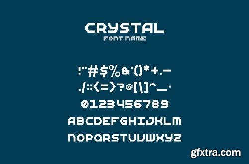 CreativeMarket Crystal Font 686237