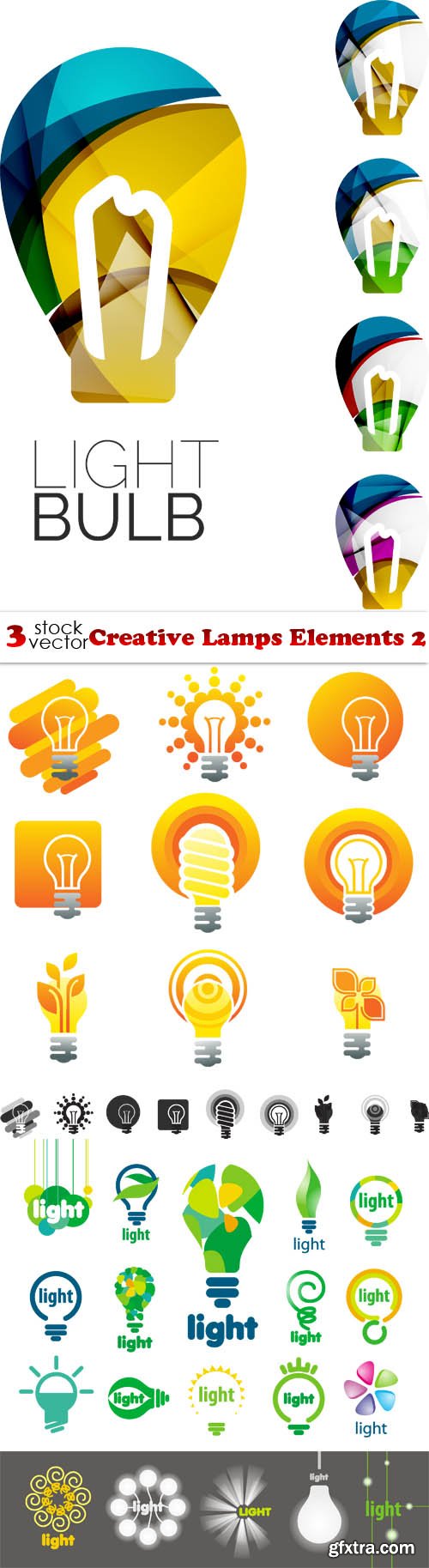 Vectors - Creative Lamps Elements 2