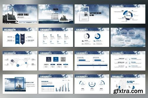 CreativeMarket Lighthouse PowerPoint Template 686157