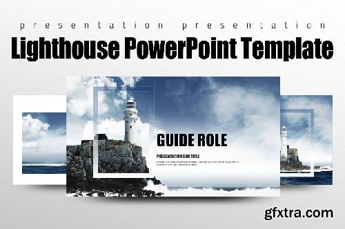 CreativeMarket Lighthouse PowerPoint Template 686157