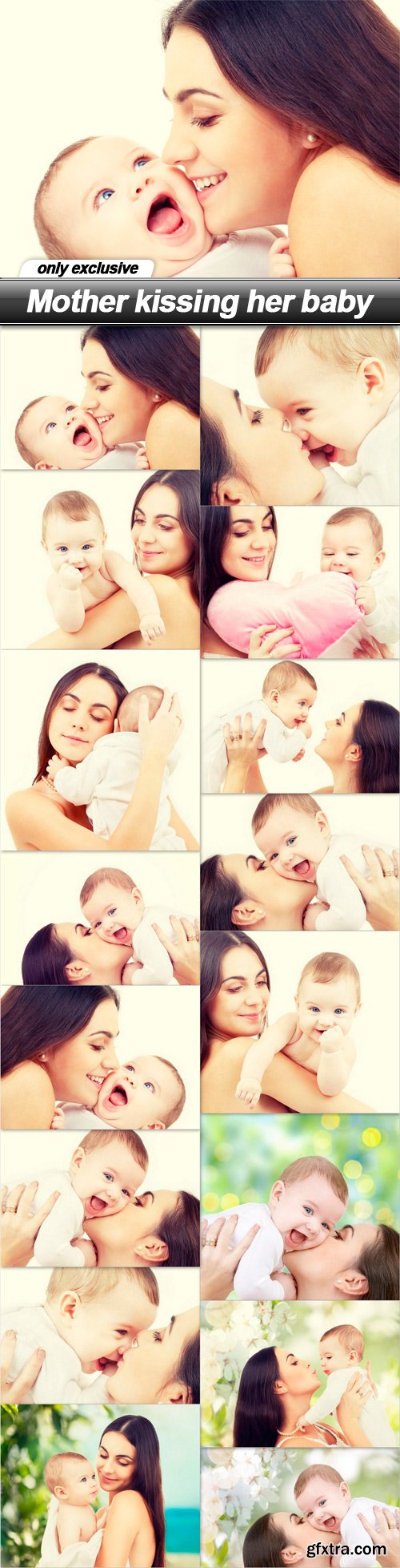 Mother kissing her baby - 16 UHQ JPEG