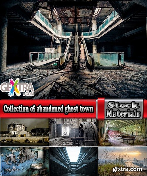 Collection of abandoned ghost town of an old abandoned building house 25 HQ Jpeg