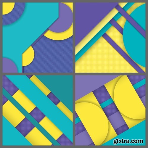 Collection background is geometric figure banner flyer 25 EPS