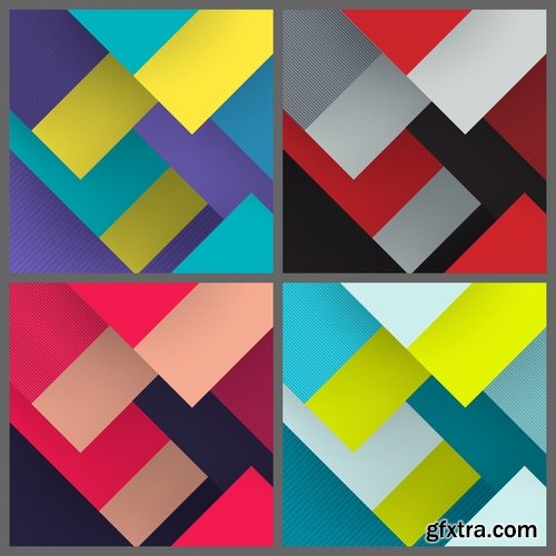 Collection background is geometric figure banner flyer 25 EPS