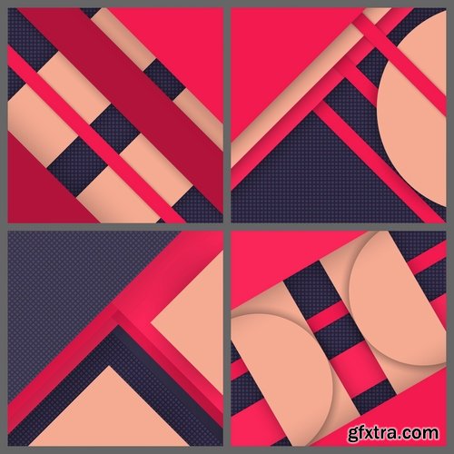 Collection background is geometric figure banner flyer 25 EPS