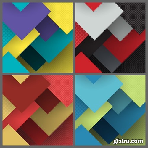 Collection background is geometric figure banner flyer 25 EPS