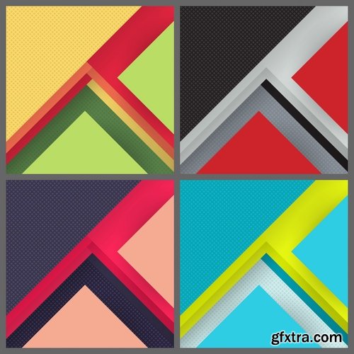 Collection background is geometric figure banner flyer 25 EPS