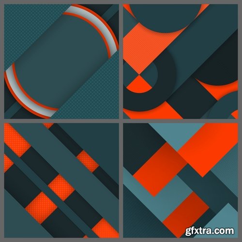 Collection background is geometric figure banner flyer 25 EPS