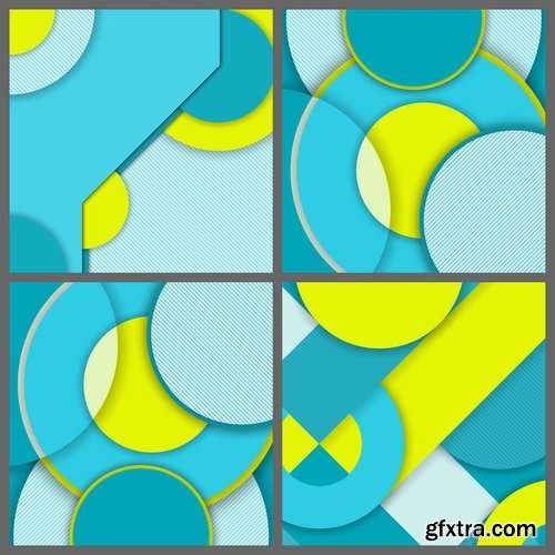 Collection background is geometric figure banner flyer 25 EPS