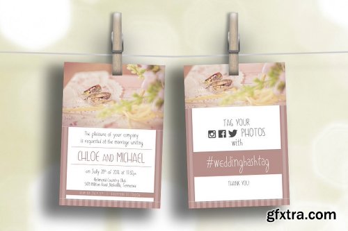 CreativeMarket Wedding Set - Invitation & Branding 689899