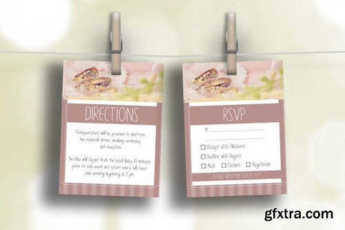 CreativeMarket Wedding Set - Invitation & Branding 689899