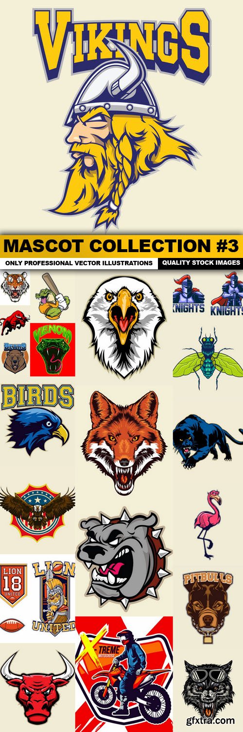 Mascot Collection #3 - 20 Vector