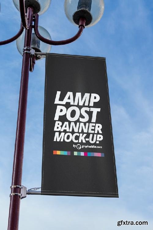 CreativeMarket 7 Lamp post banner mockup 689512