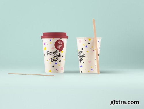 Psd Paper Hot Cup Template Vol 5