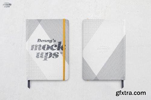 CreativeMarket Leather Notebook Mockup 683290