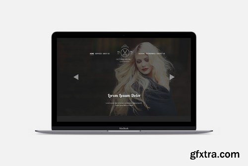 CM - Hair Salon PSD Website Template 677125