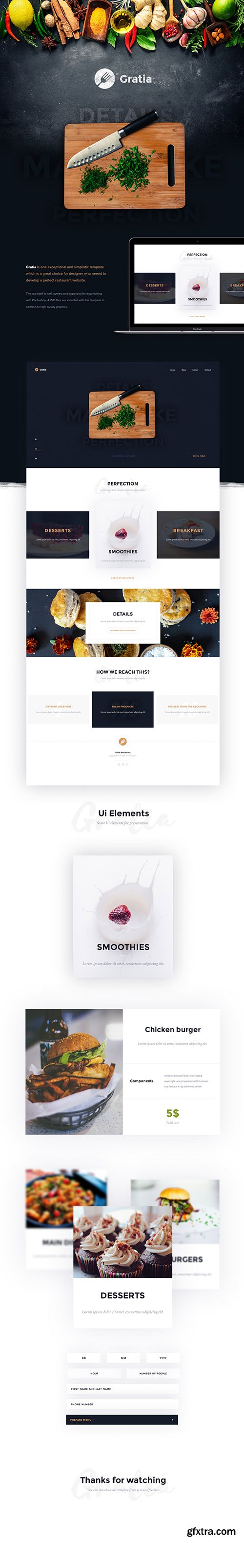 PSD Web Template - Gratia