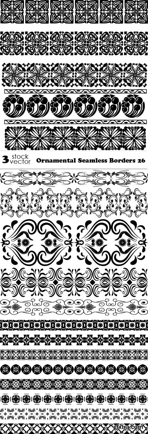 Vectors - Ornamental Seamless Borders 26