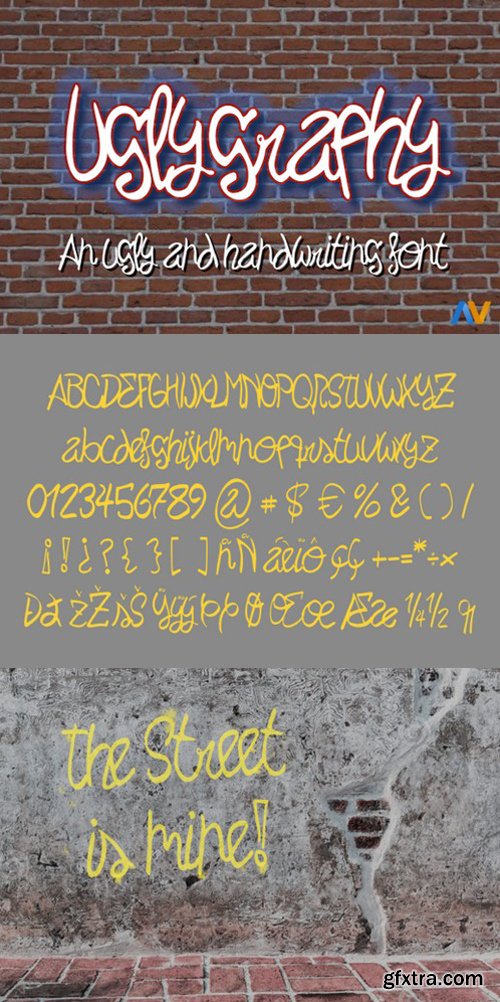 CM - Uglygraphy Display Font 690884