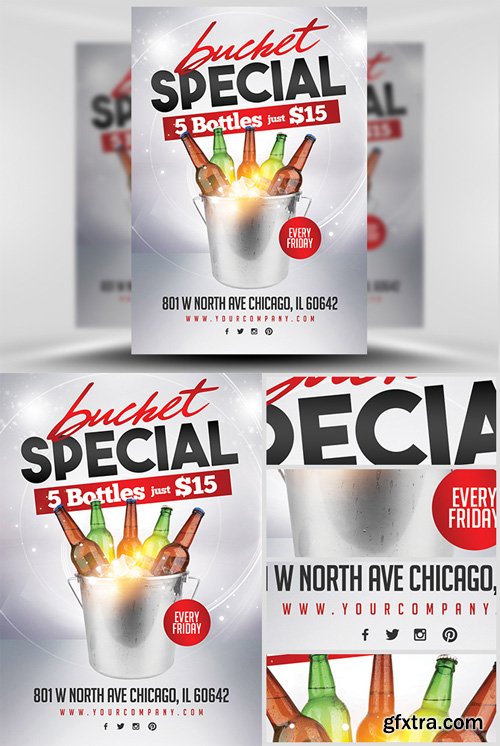 Bucket Promo Flyer Template