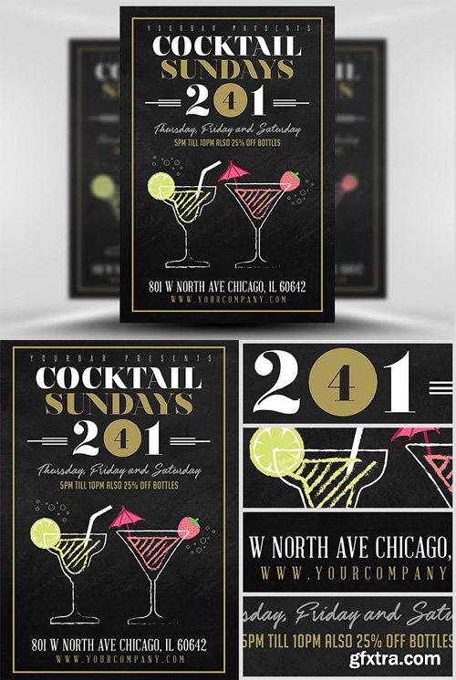 Cocktail Sundays Flyer Template