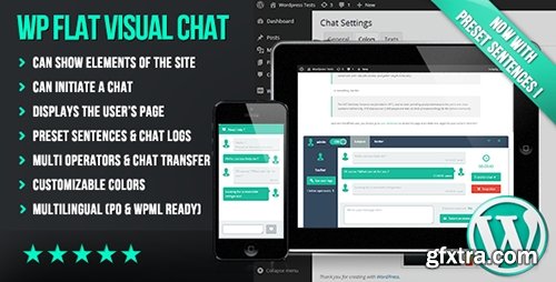 CodeCanyon - WP Flat Visual Chat v5.344 - WordPress Plugin - 8329900