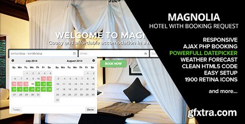 ThemeForest - HOTEL MAGNOLIA v1.4 with Booking request - 8294014